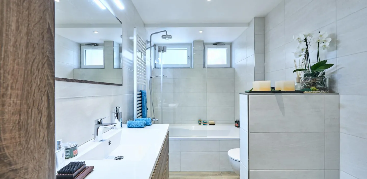 Kompaktbad im Untergeschoss