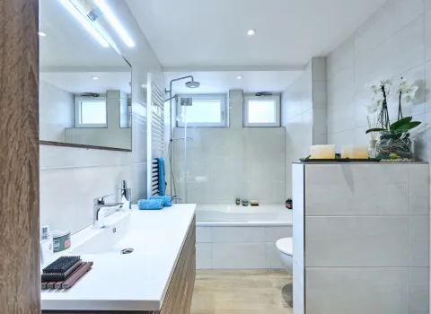 Kompaktbad im Untergeschoss