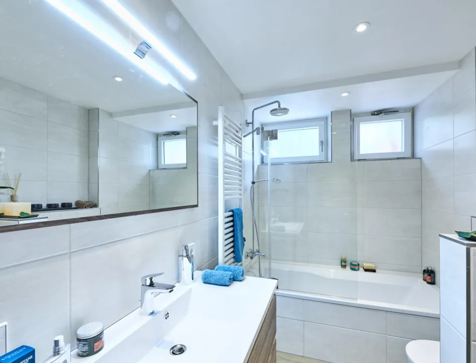 Kompaktbad im Untergeschoss